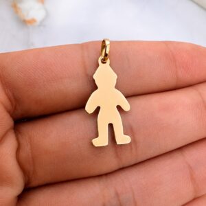 Dije Nene Oro 18K - Liso medida 2