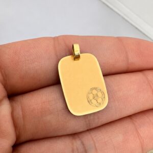 Medalla Oro 18K - Pelota de futbol