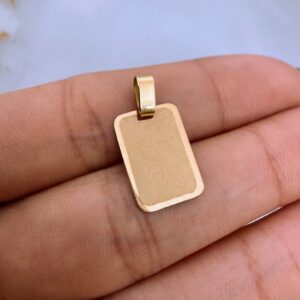 Medalla Oro 18K Rectangular - 3