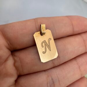 Medalla Oro 18K - Inicial Láser a pedido